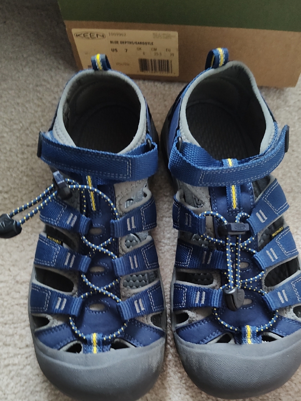 Keen Kids Navy and Gray Closed-Toe Outdoor Sandals